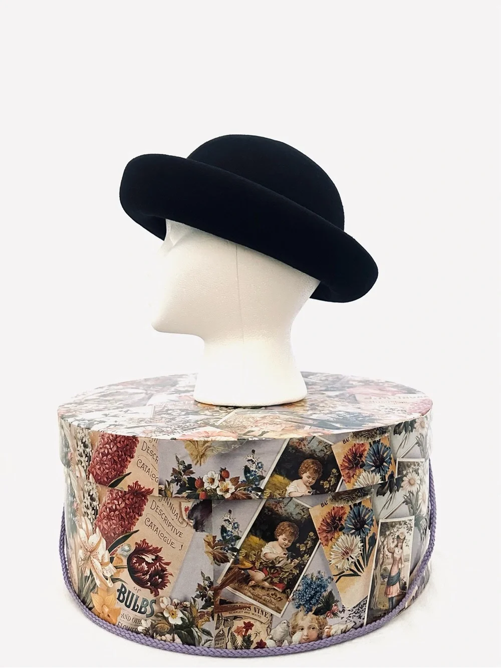 J. Crew Wool Bowler & Hat Box